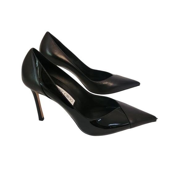 Jimmy Coo Cass Leather Pumps Black 39 /8US